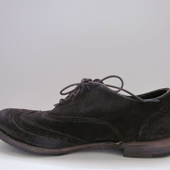 Vintage Langdon New Brogue Chocolate Suede Oxfords main image 5